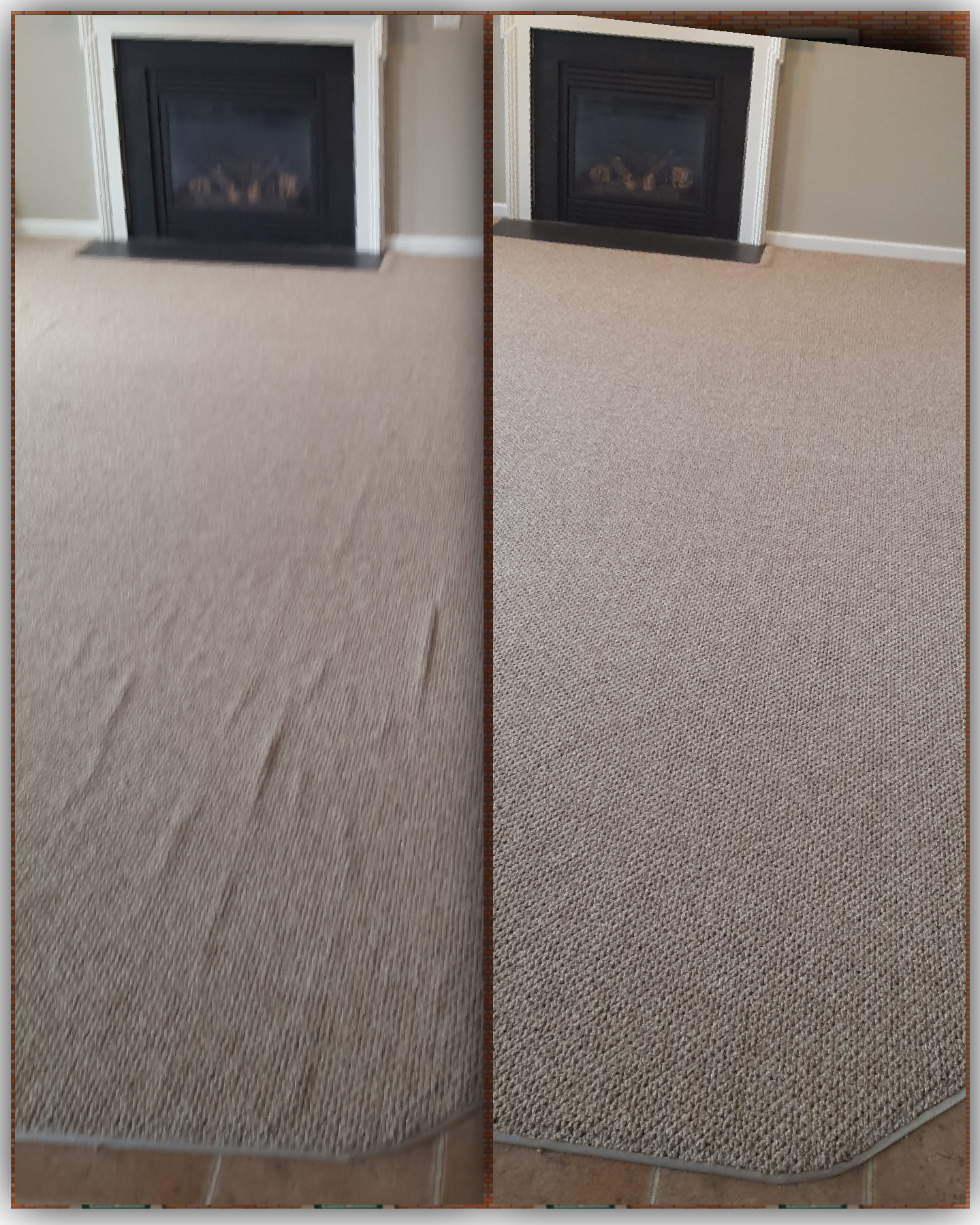 Carpet seam repair work
