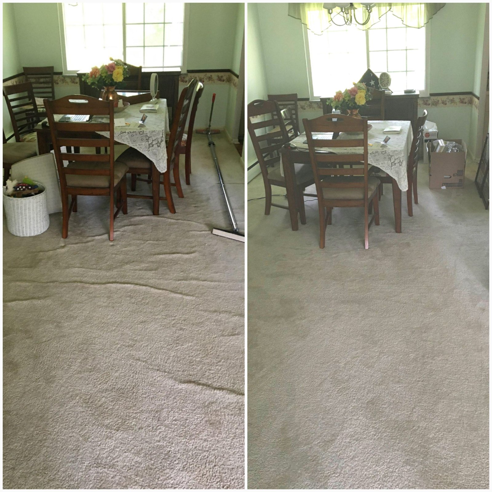 Carpet repair after