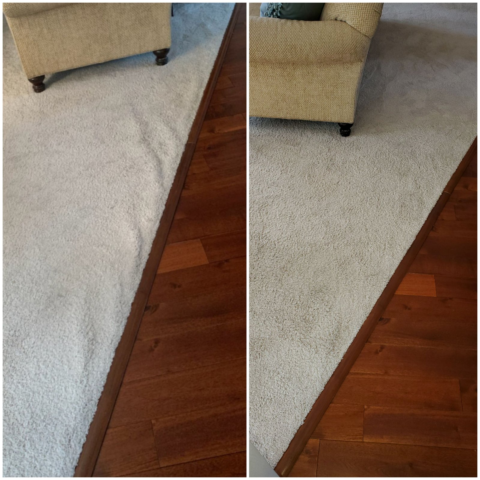 Professional carpet repair result