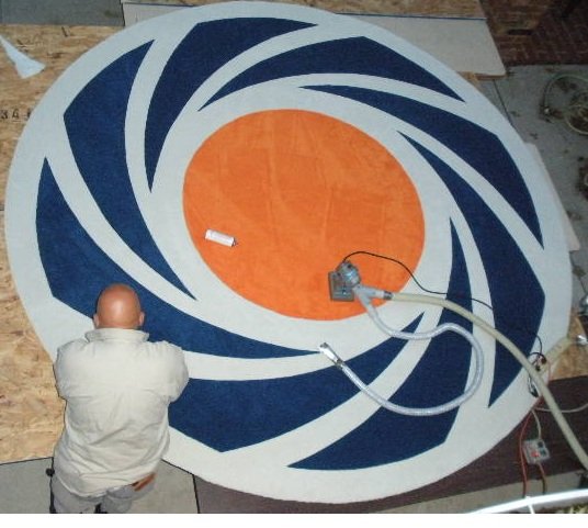 Custom round rug